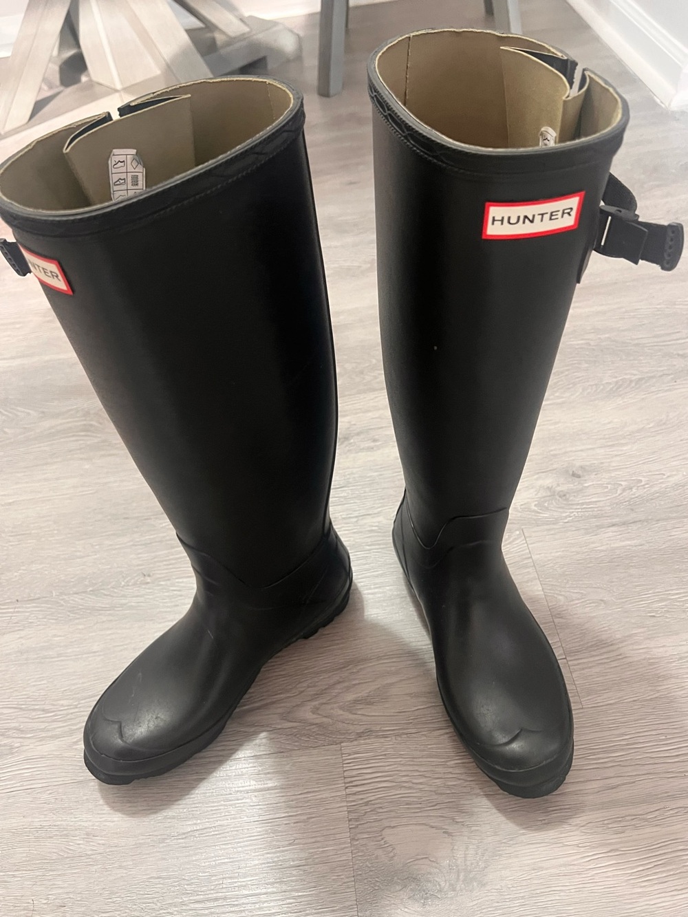 Hunter Black Tall Women's Rain Boots